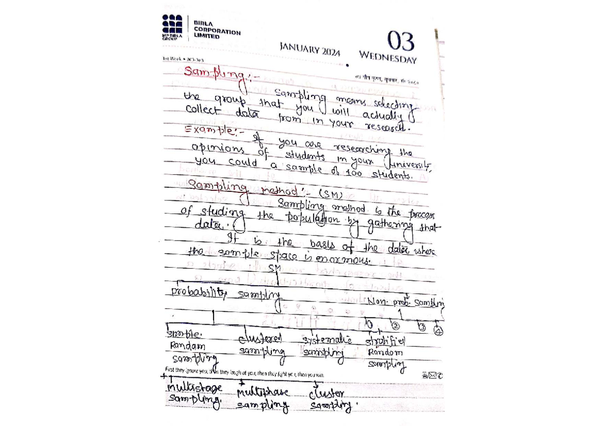 Biostatistics - Important Questions for Exam (BIRLA 2024) - Studocu