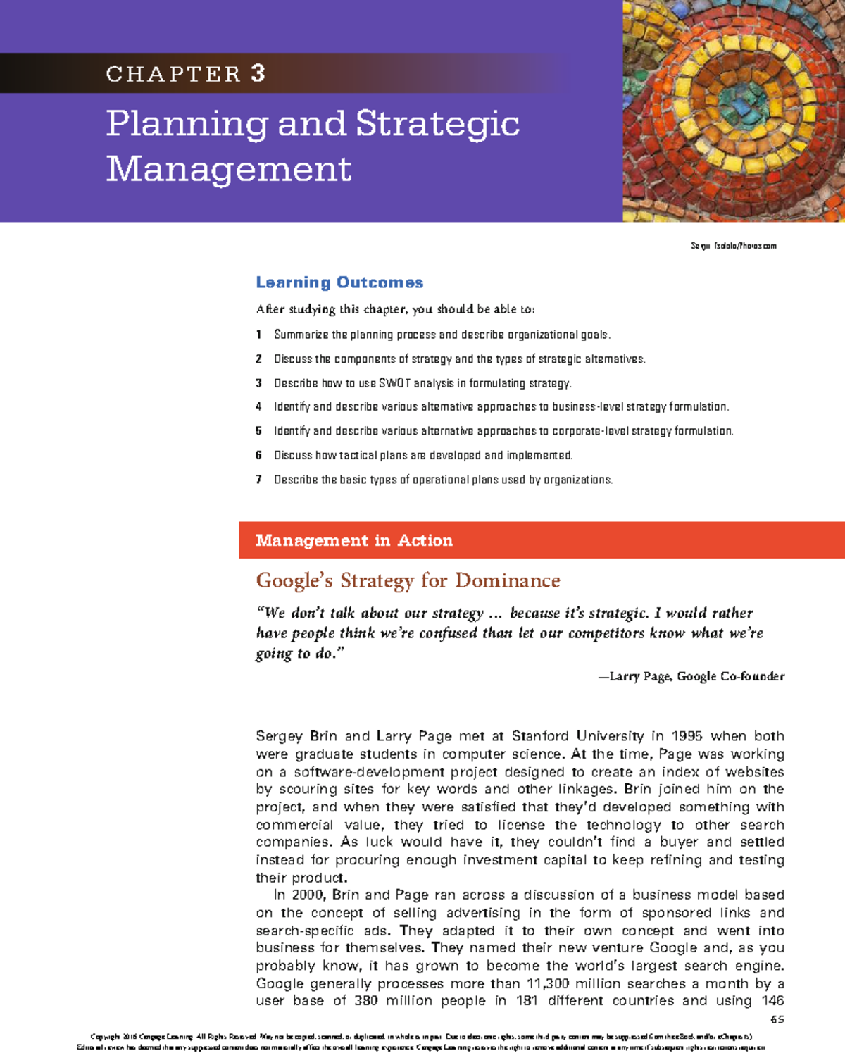 Chapter 3: Planning & Strategic Management (MGMT 101) - Overview ...