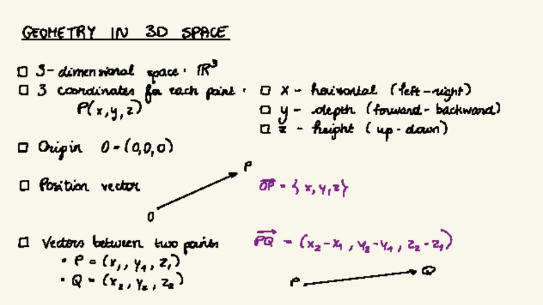 Math 122: Geometry in 3D Space - Chapter 13 to 15 Notes - Studocu