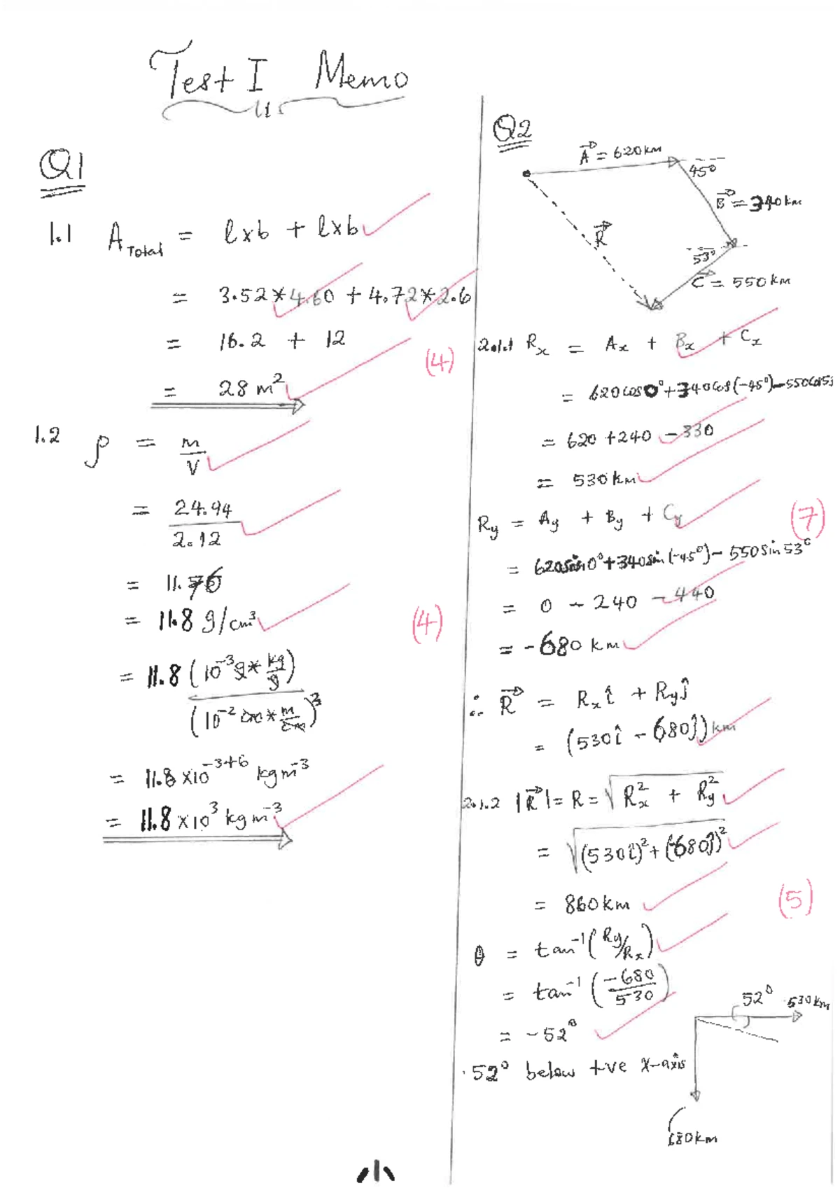 Engineering Mathematics V 1A: Semester Test 2 Memo - 10 May 2025 - Studocu