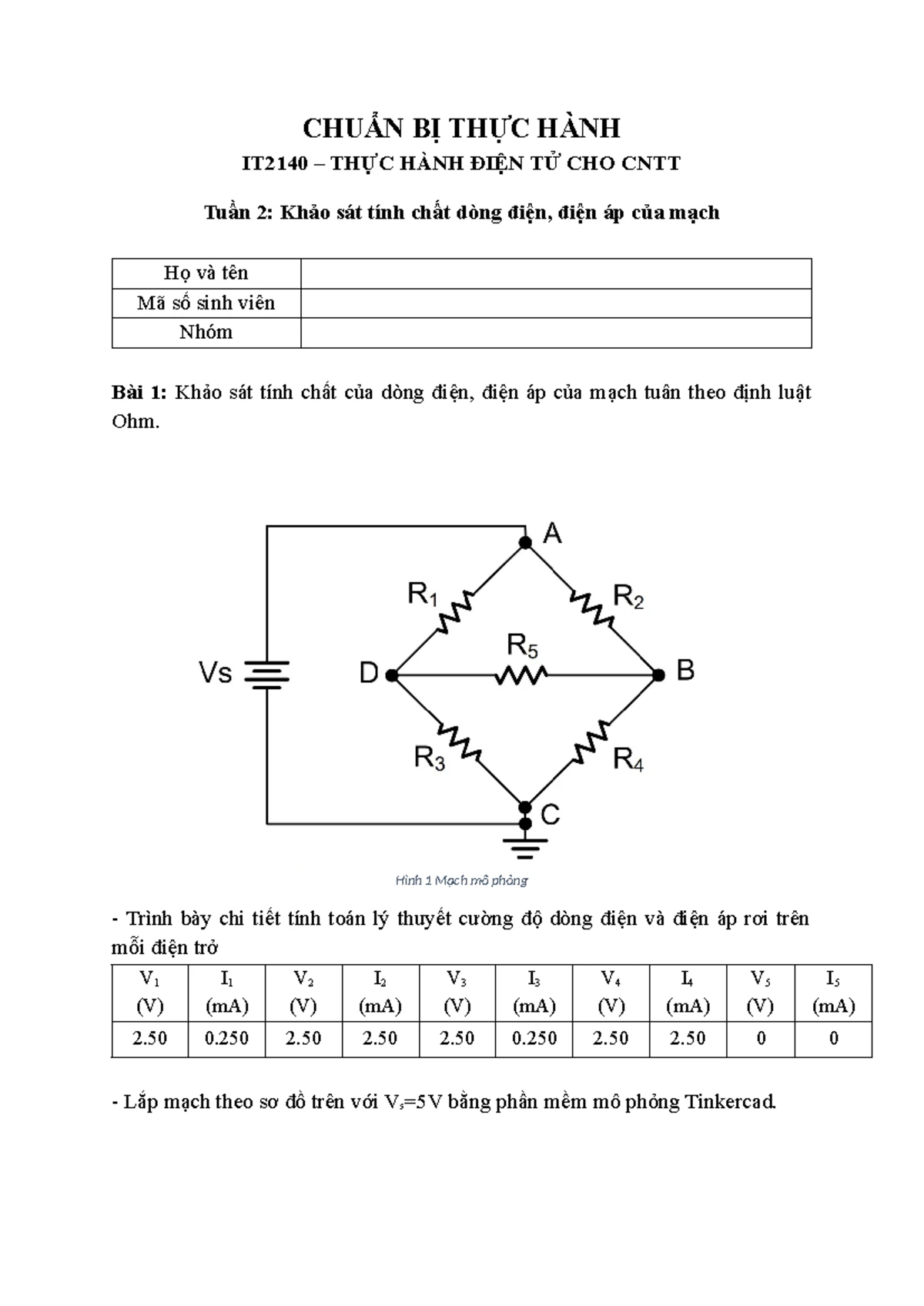 IT2140 - Lab 03: Khảo Sát Mạch Lọc RC & RLC Nối Tiếp - Studocu