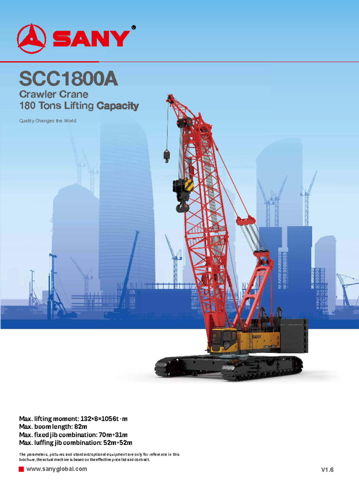 SCC1800A Crawler Crane 180 Tons Lifting Capacity Brochure - Studocu