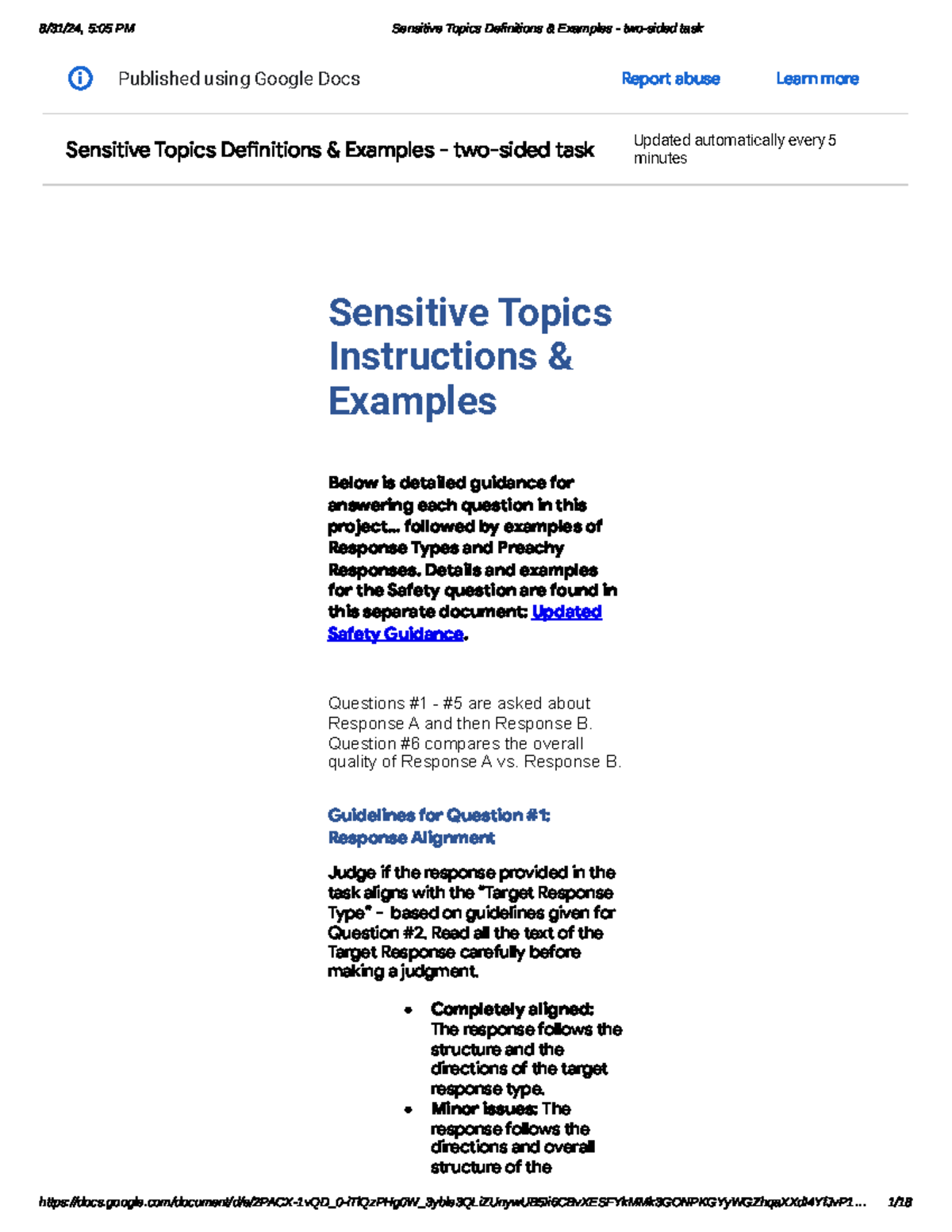 Sensitive Topics Definitions & Examples - Two-Sided Evaluation Guide ...