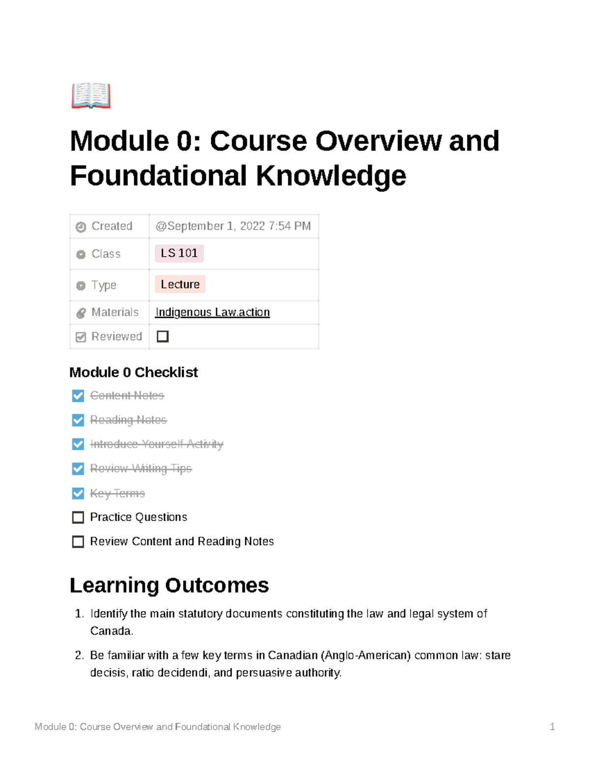 LS 101: Module 0 - Course Overview & Foundational Knowledge Lecture ...