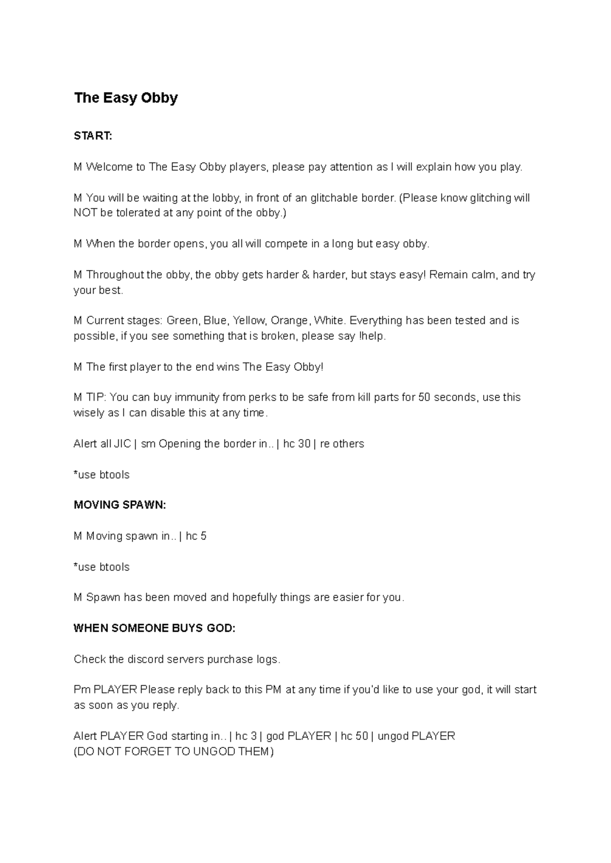 Easy Obby: Gameplay Guide & Tips for Rainy's Club Event - Studocu