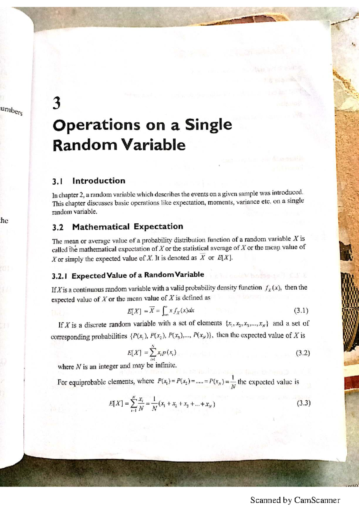 PTSP UNIT 3: Operations on a Single Random Variable - Studocu