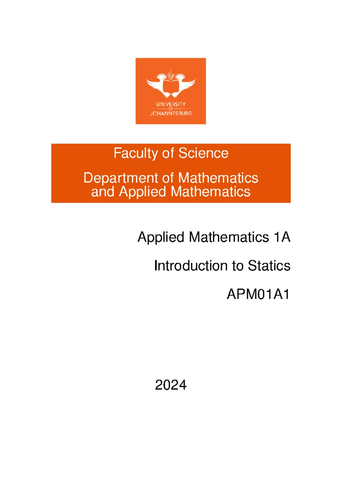 APM01A1 Applied Mathematics 1A Final Exam Guidelines & Questions 2024 ...