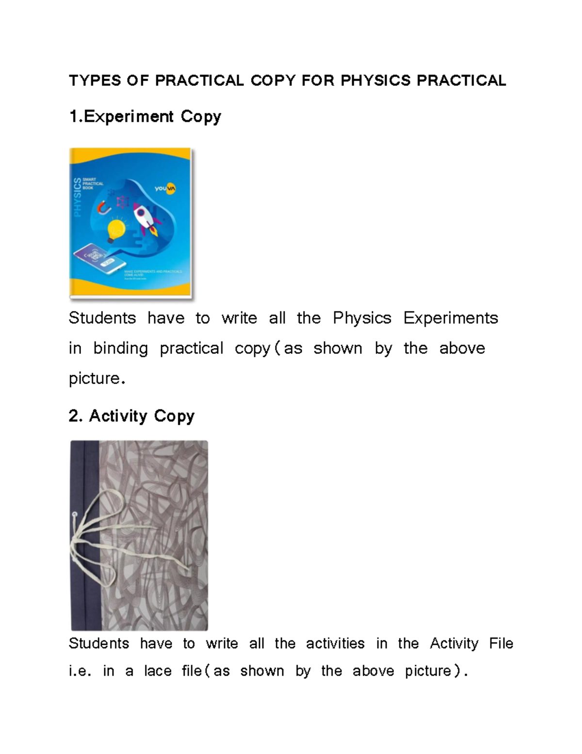 21.05.2025 Types OF Practical COPY FOR XI - Biology HL - TYPES OF ...