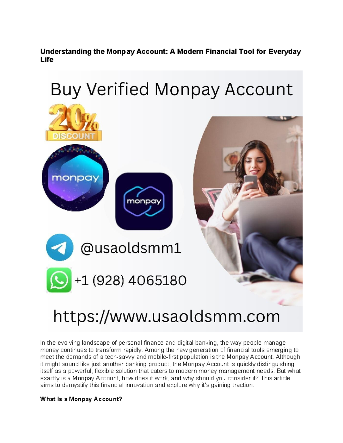 Understanding the Monpay Account: A Modern Financial Tool - Studocu