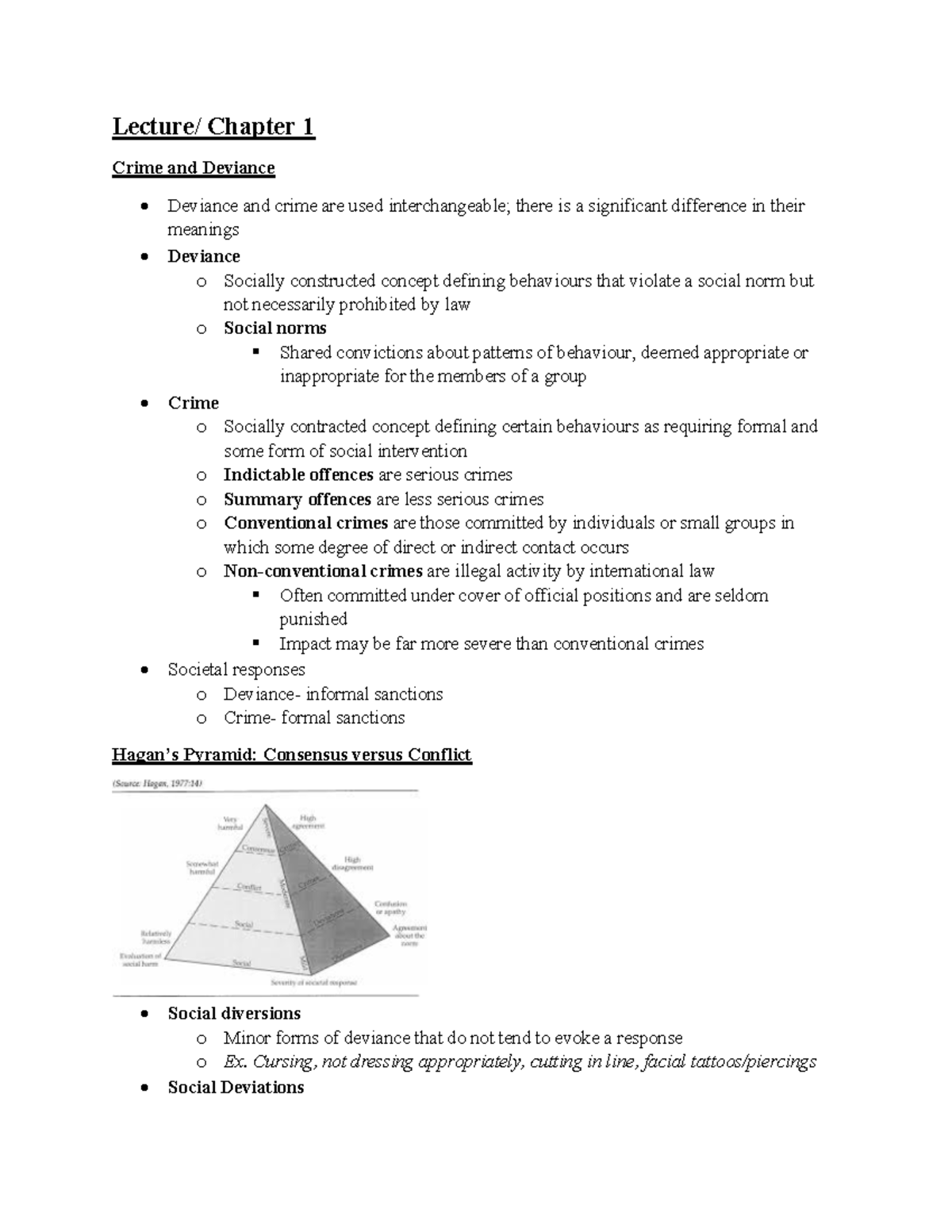 Criminology 101: Chapter 1 - Understanding Crime and Deviance - Studocu