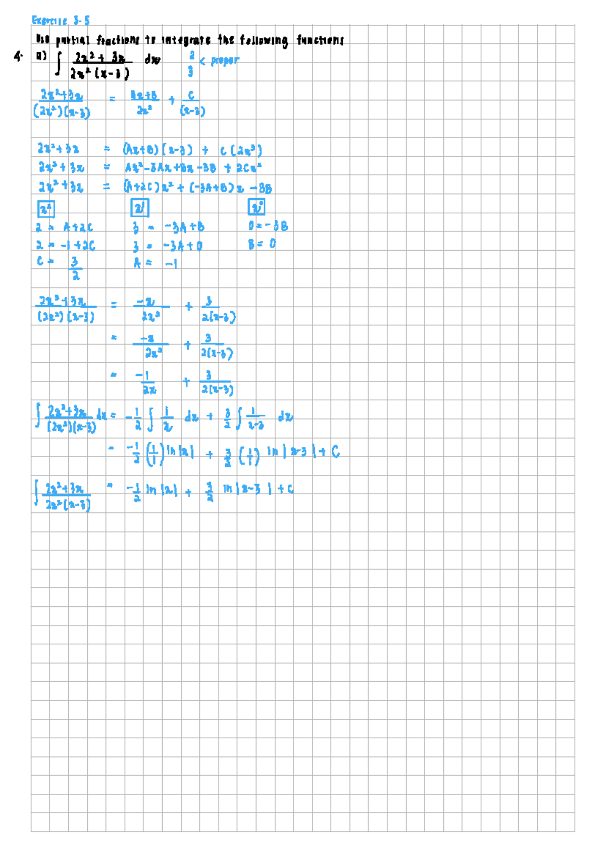 Ex 3.5 Tutorial on using partial fractions for integration - Studocu