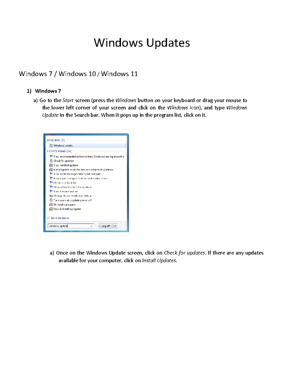 Windows Update Guide: Steps for Win 7, 10, & 11 Processes - Studeersnel