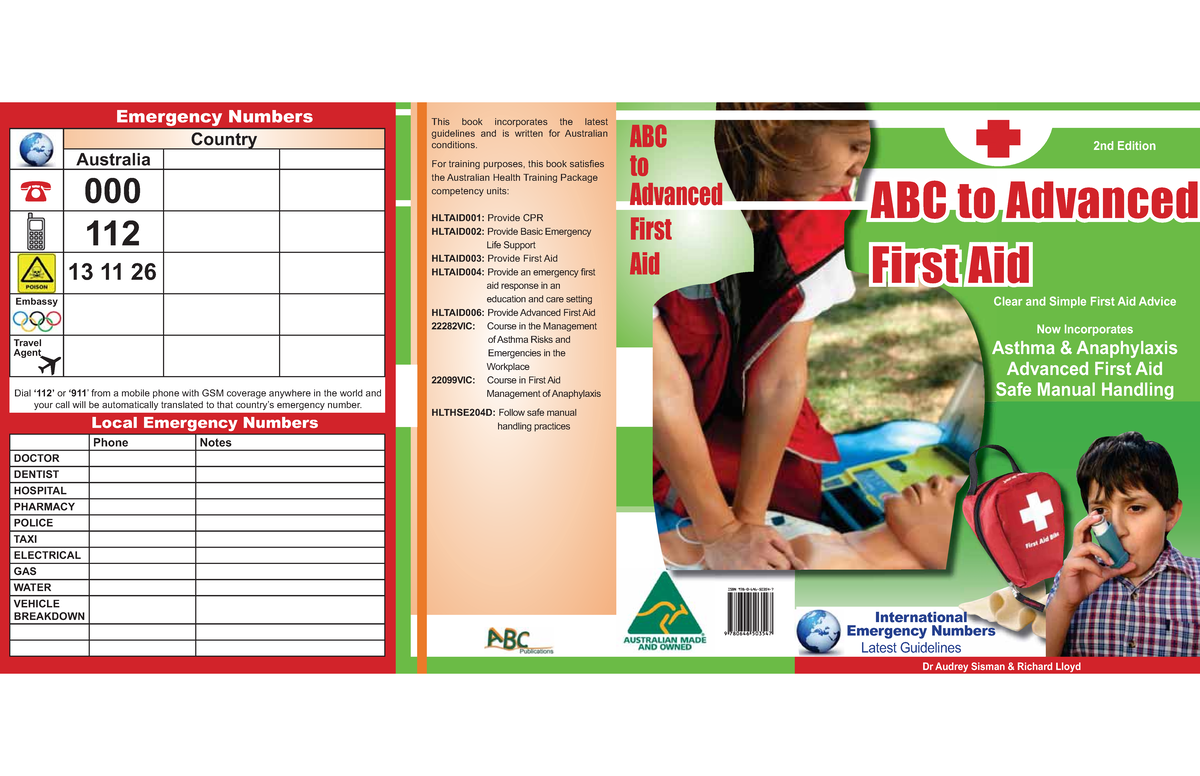 ABC First Aid Guide: Essential CPR & Emergency Care (HLTAID001-004 ...