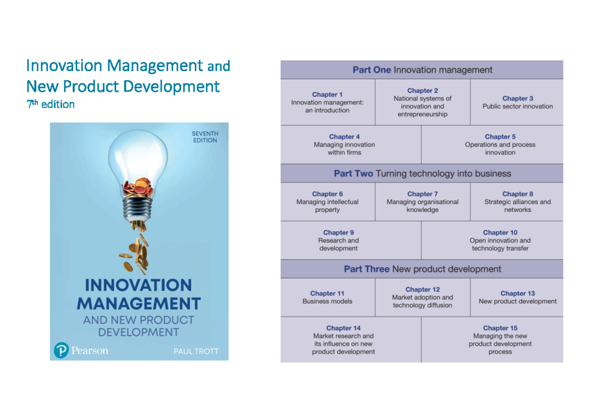 Innovation Management and New Product Development - Chapter 1 Overview ...