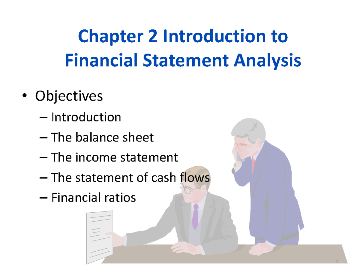 Chapter 2: Introduction to Financial Statement Analysis - Studocu