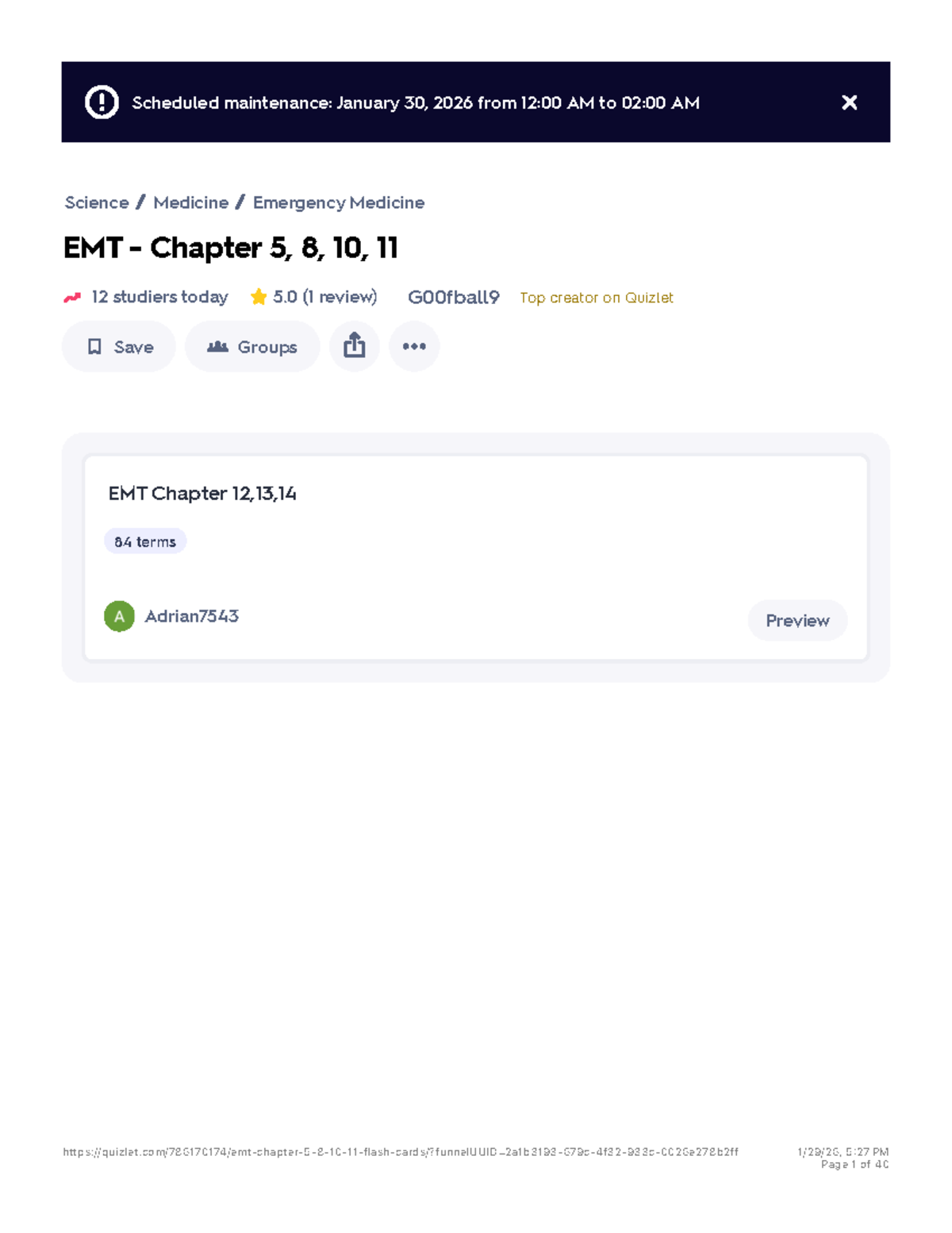 EMT - Chapter 5, 8, 10, 11 Flashcards for Study Review - Studocu