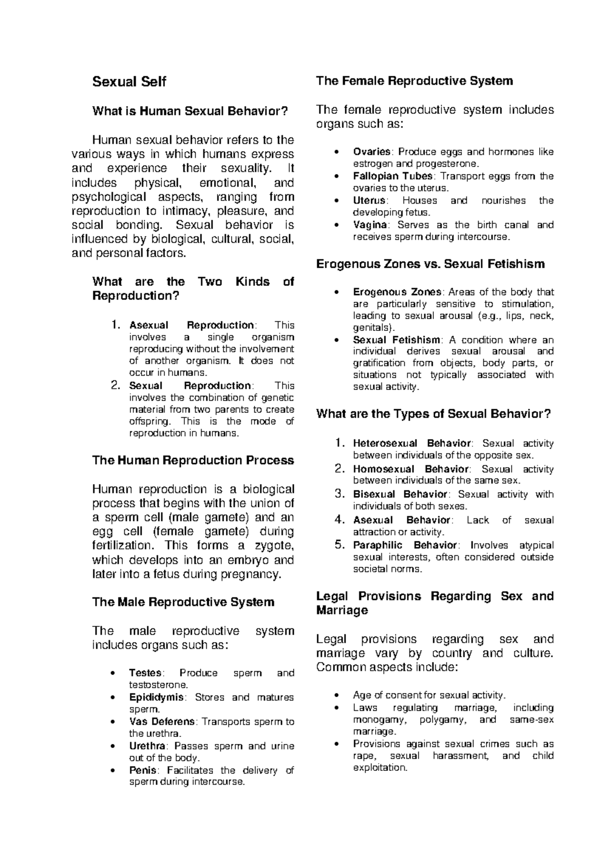 Sexual-Self - Different types of self - Sexual Self What is Human ...