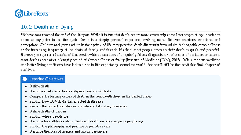10.1: Understanding Death and Dying - Key Concepts in Palliative Care ...