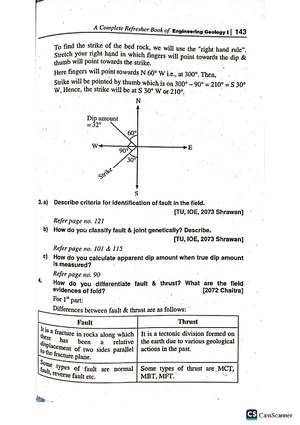 Engineering Geology Guide: Key Concepts & Problem Solving (CS 131 ...