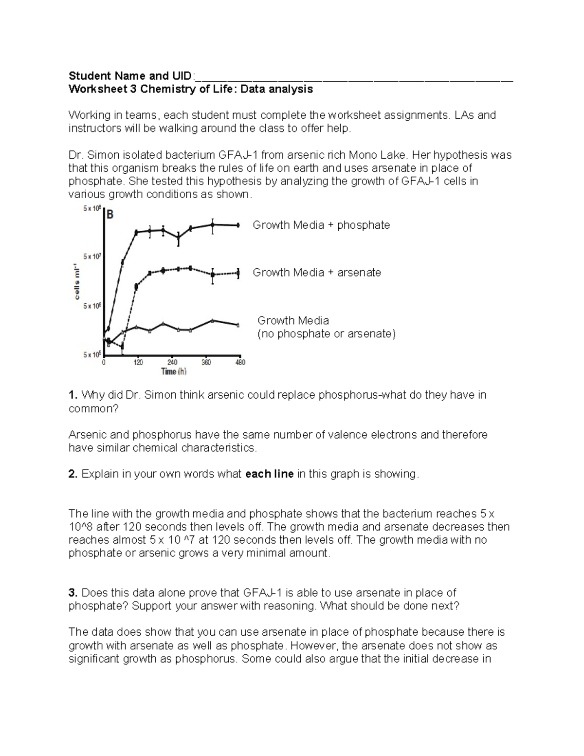 Worksheet 3 Data analysis - Student Name and UID