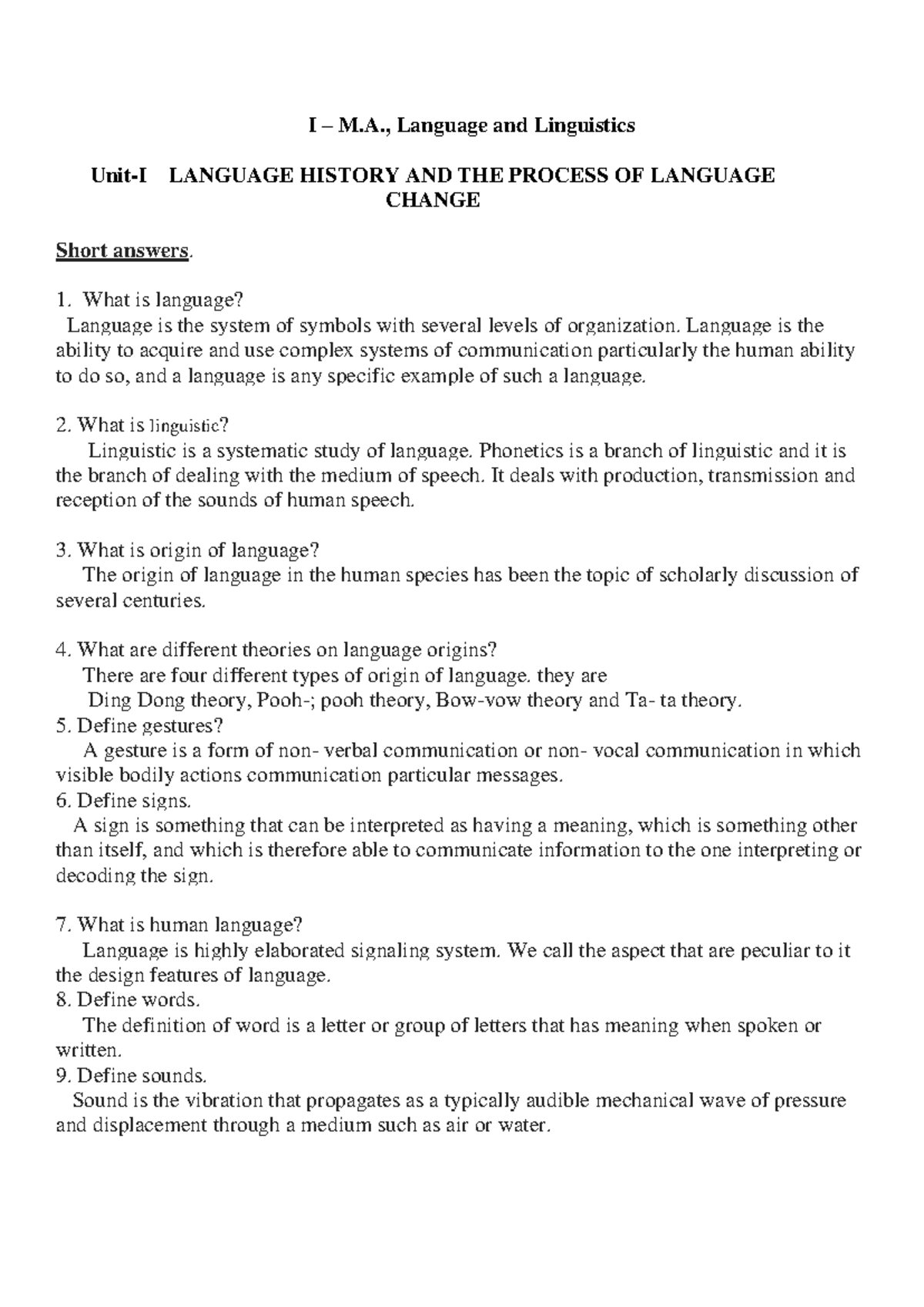 I-MA-,Language and Linguistics - I – M., Language and Linguistics Unit ...