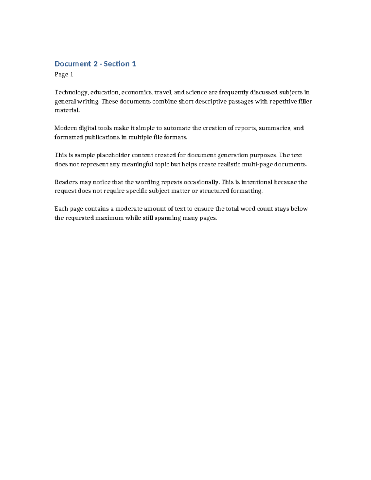 Sample Document 2: Placeholder Content Overview - Studocu