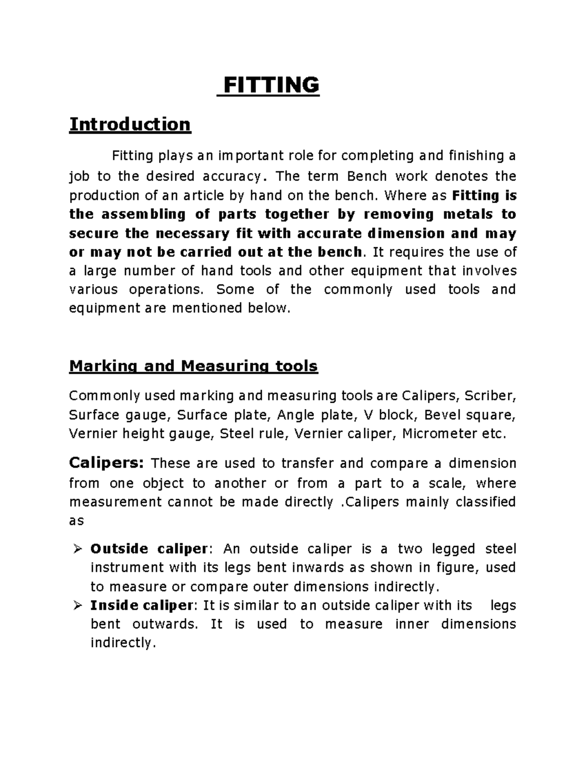 S1 & S2 Fitting Notes: Tools, Techniques, and Practices - Studocu