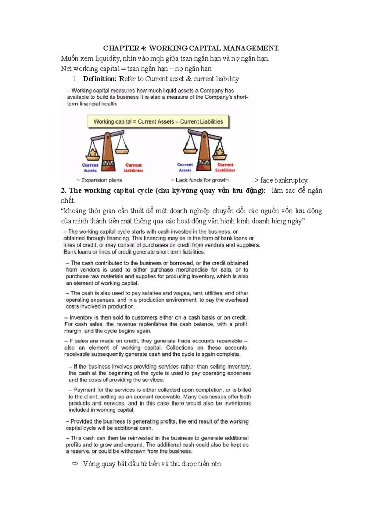 CHAPTER 4: WORKING CAPITAL MANAGEMENT - Tactics & Strategies - Studocu