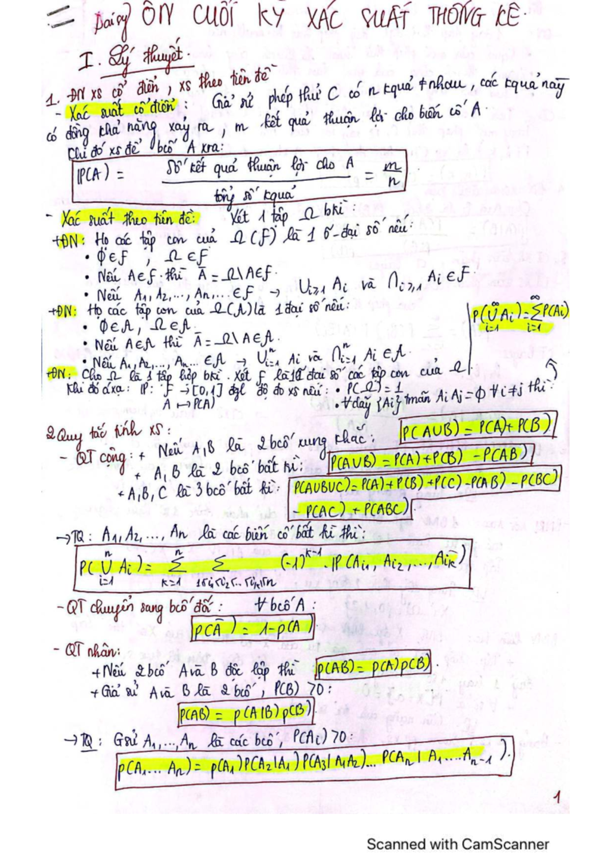 LT-XSTK1: Comprehensive Notes on Probability Theory and Statistics ...