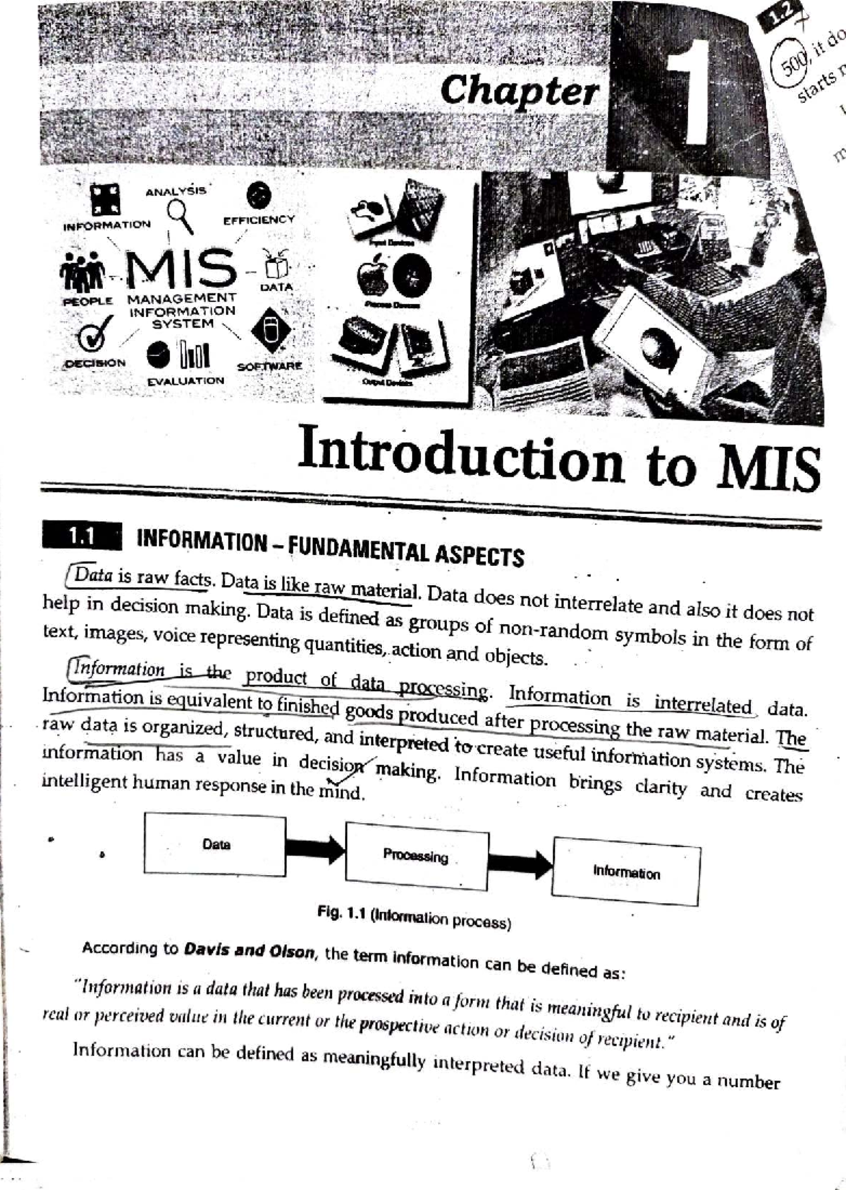 Introduction to MIS: Key Concepts and Characteristics (MIS 101) - Studocu