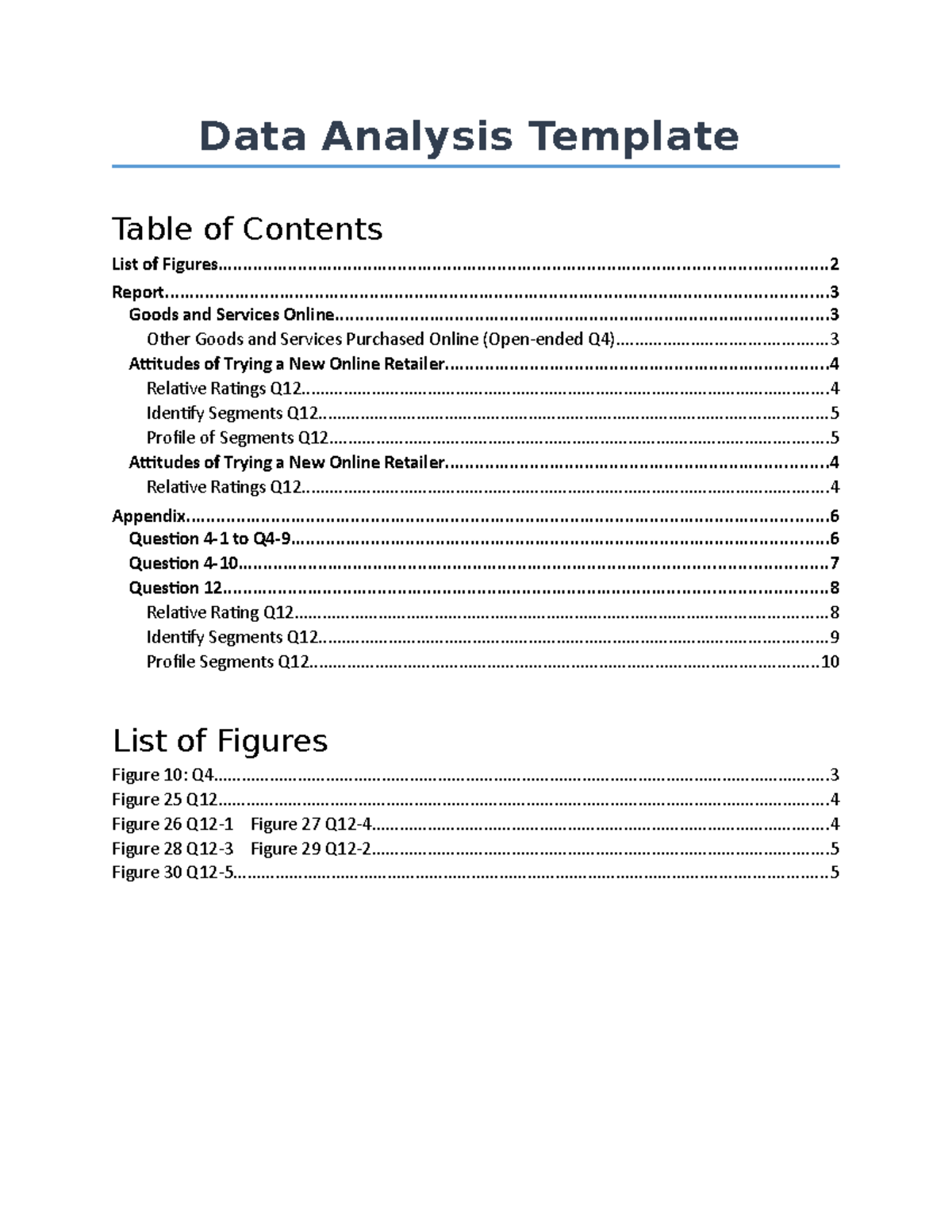 Data Analysis Template - Final Exam Appendix for Course DAA-101 - Studocu