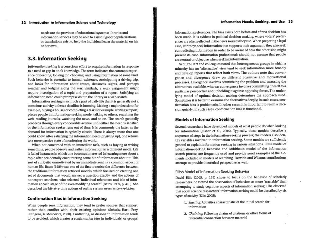 Week 5 Lecture Notes: Information Seeking in Information Science - Studocu
