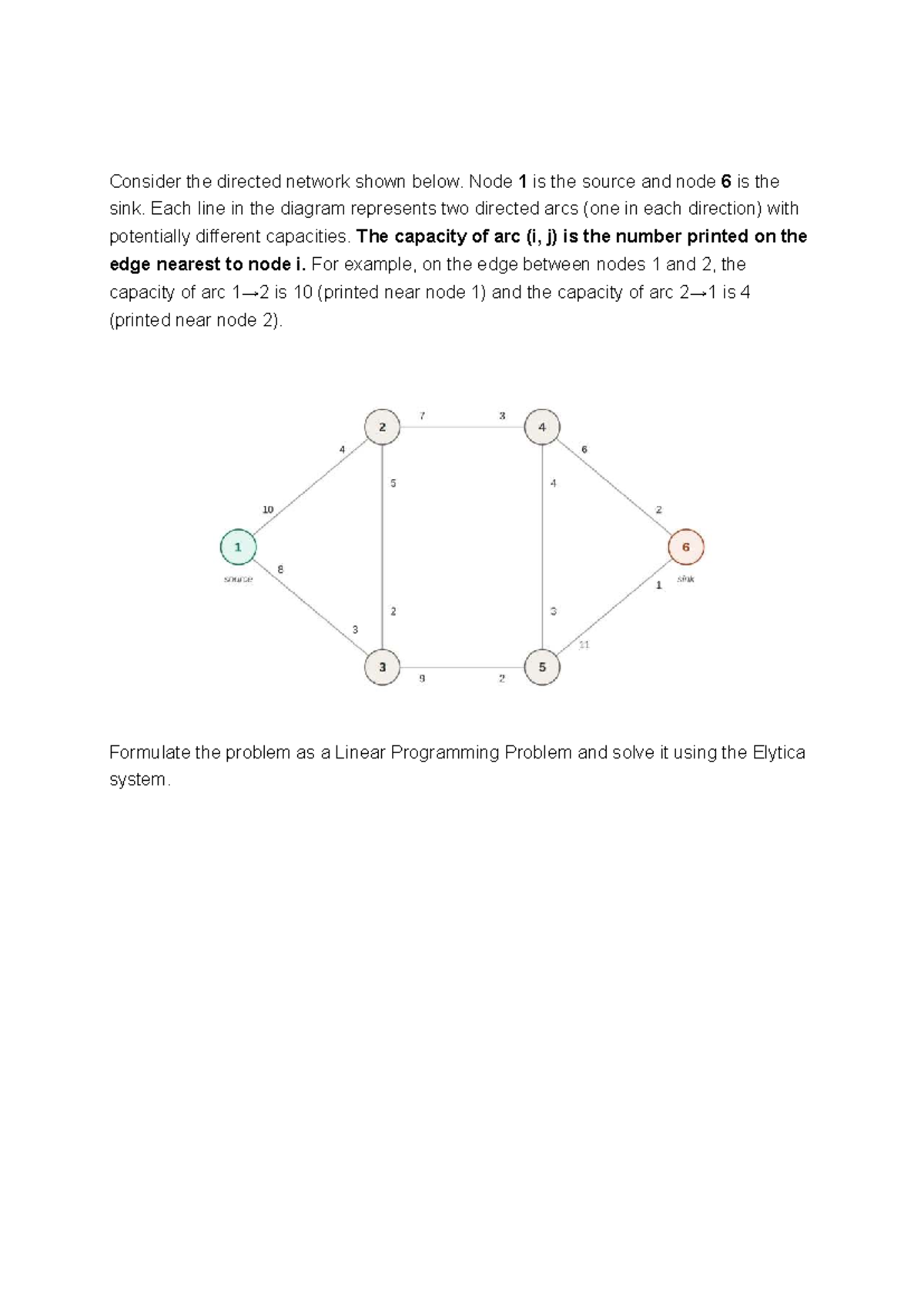 CMPG 312 Practical 4 - Consider the directed network shown below. Node ...