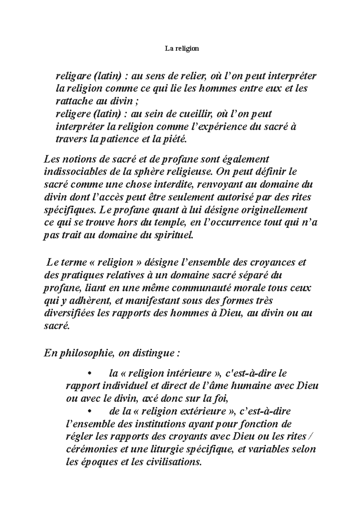 La religion et la philosophie : liens et débats essentiels - PHILO ...