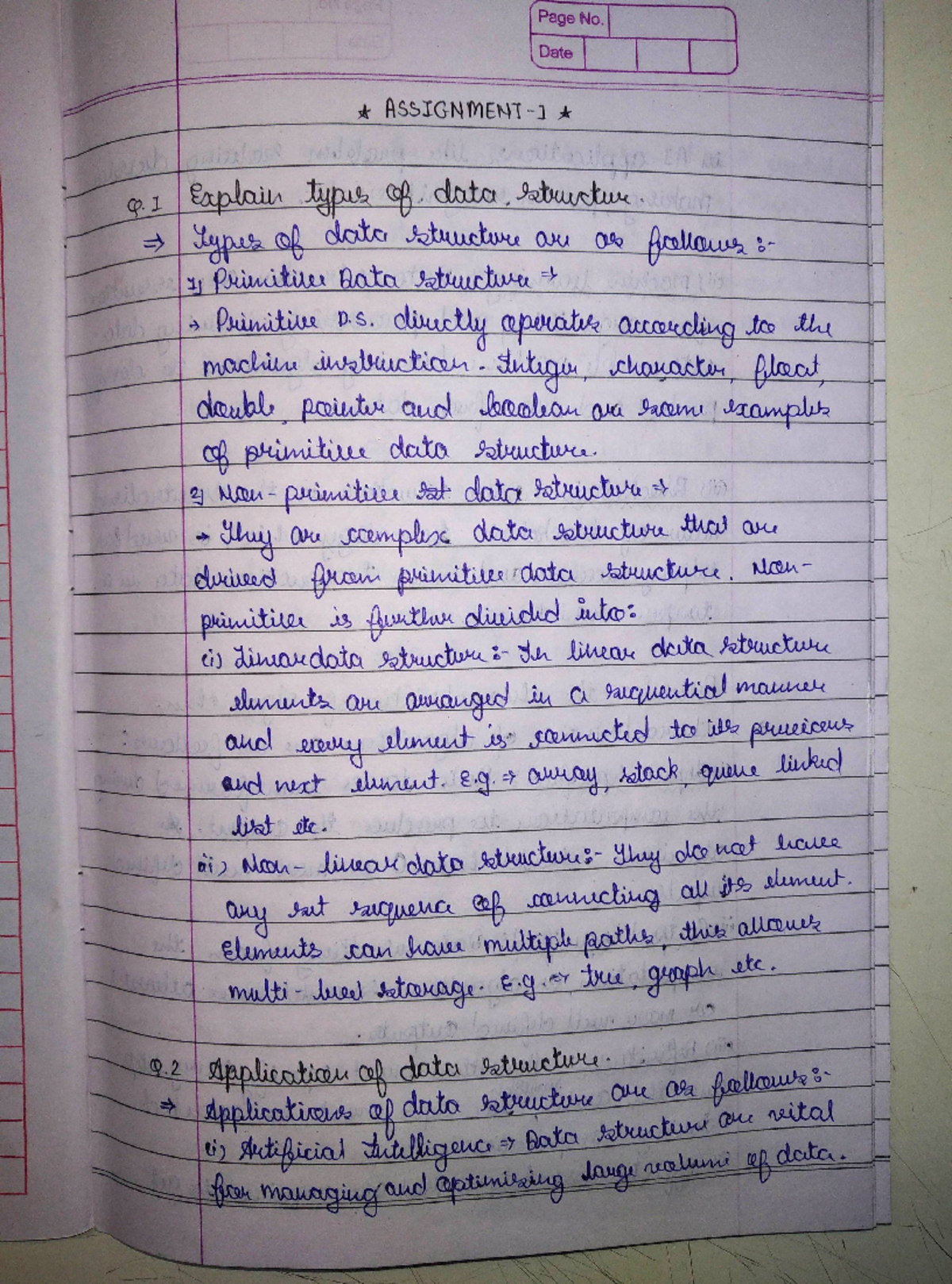 PCC assignment 1 10-Apr-2024 19-59-15 - Page No. Date A Q. 1 Explain ...