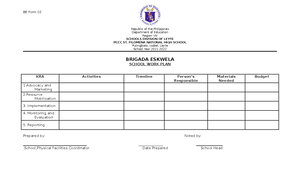 BE Form 1 - Physical Facilities AND Maintenance Needs Assessment FORM ...