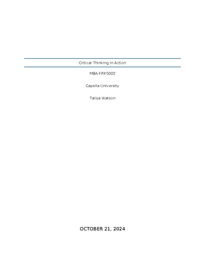 PM-FPX5018 Project Plan Talisa Watson Assessment 4 - Project Management ...