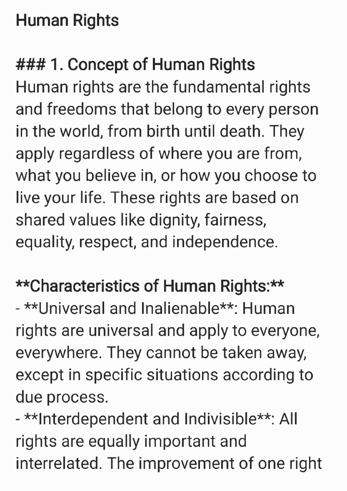 Concept of Human Rights - Human Rights 1. Concept of Human Rights Human ...