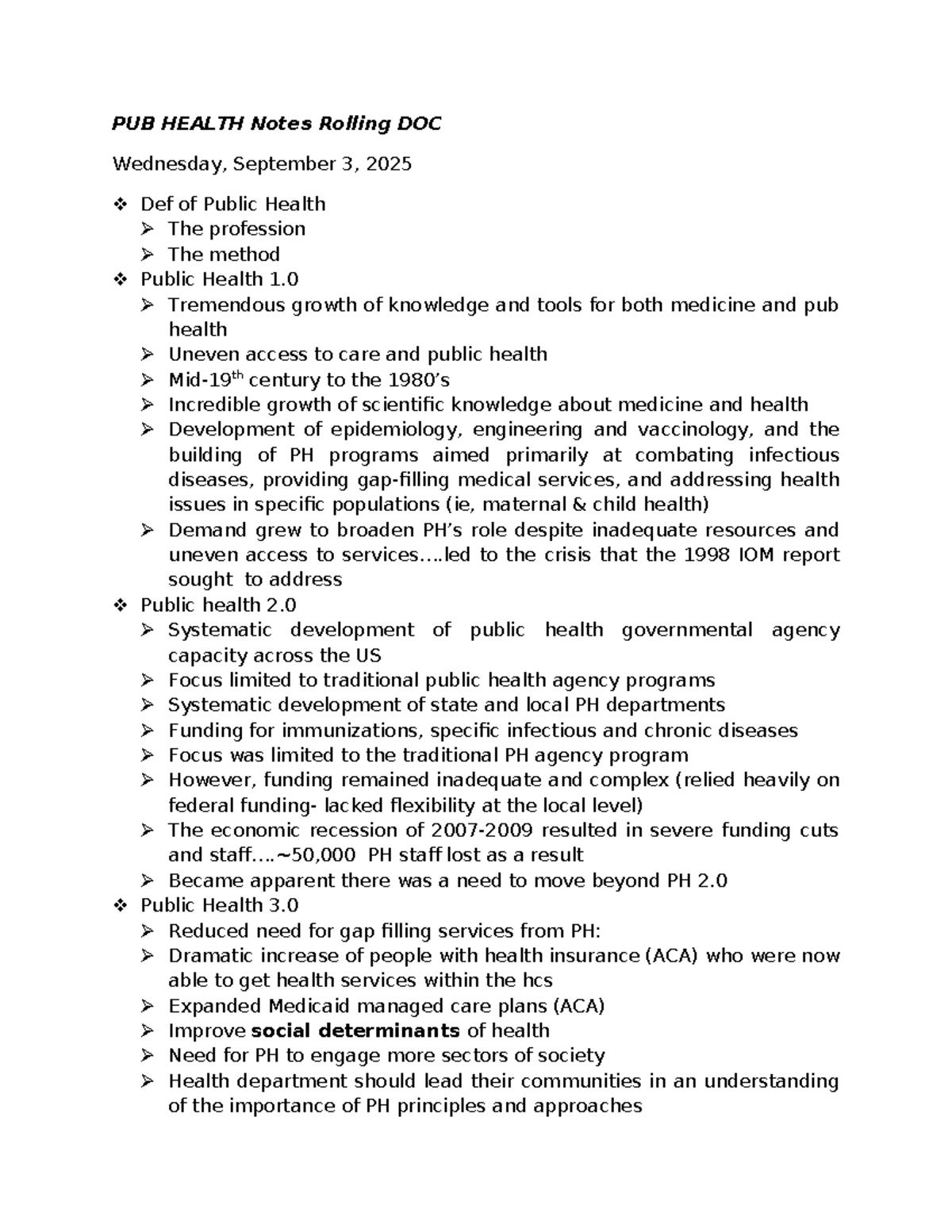 PUB HEALTH Notes: Social Determinants & Disparities Overview - Studocu