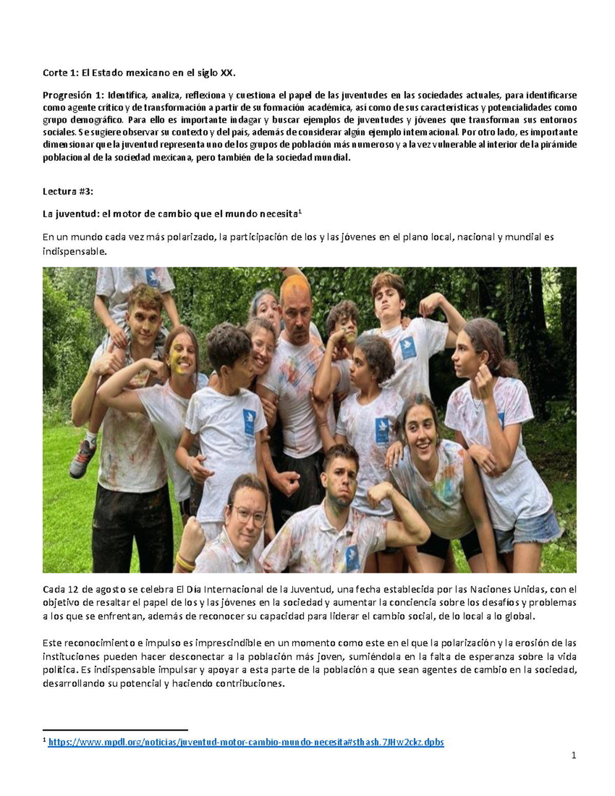 CS3: Juventud y Cambio Social en el Siglo XXI - Análisis y Reflexión ...