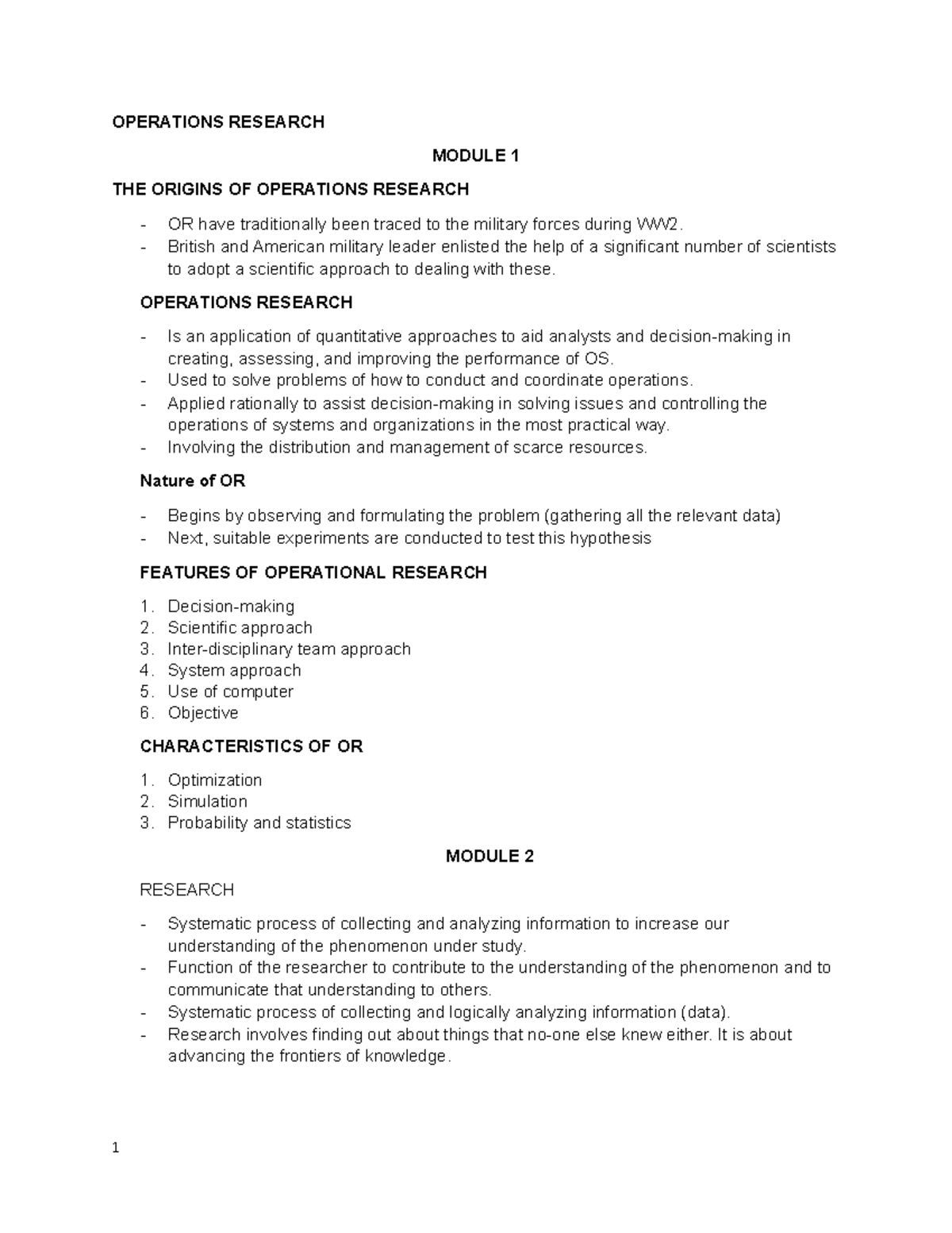 Operations Research: Comprehensive Reviewer Guide for Students - Studocu