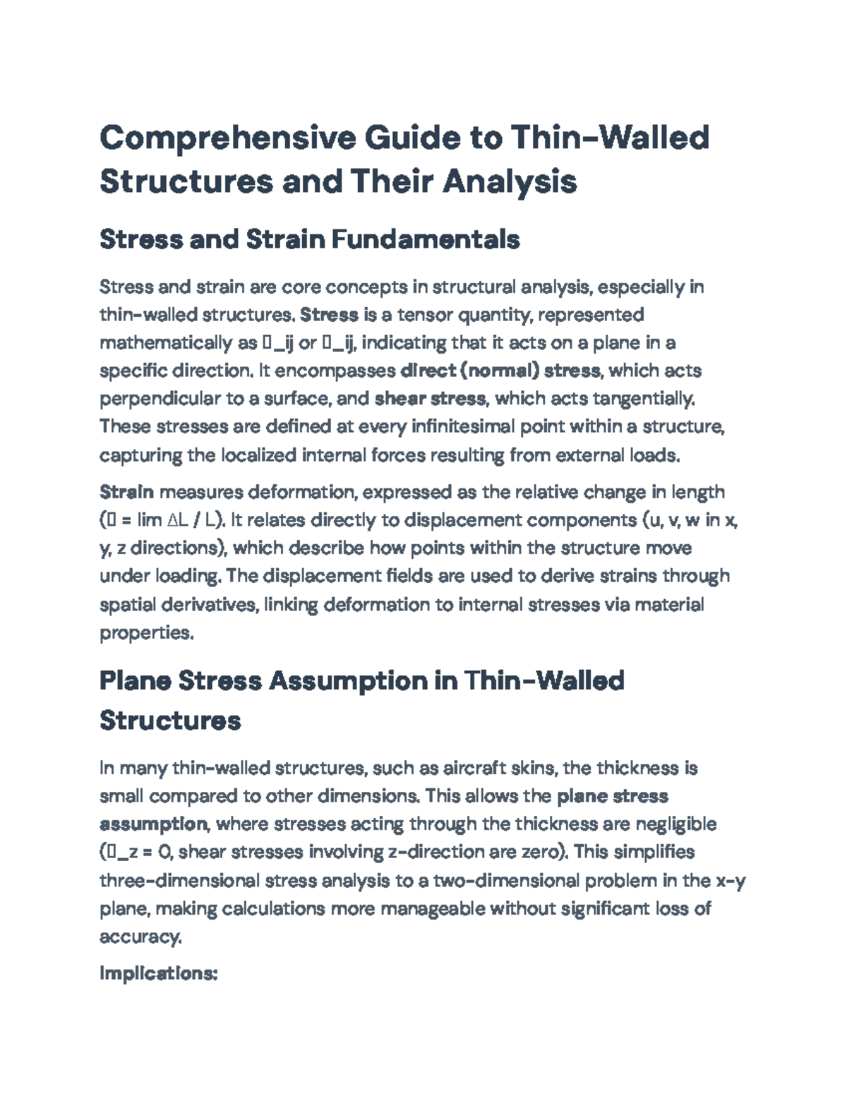 Comprehensive Guide to Stress and Strain Analysis in Structures (ENG ...