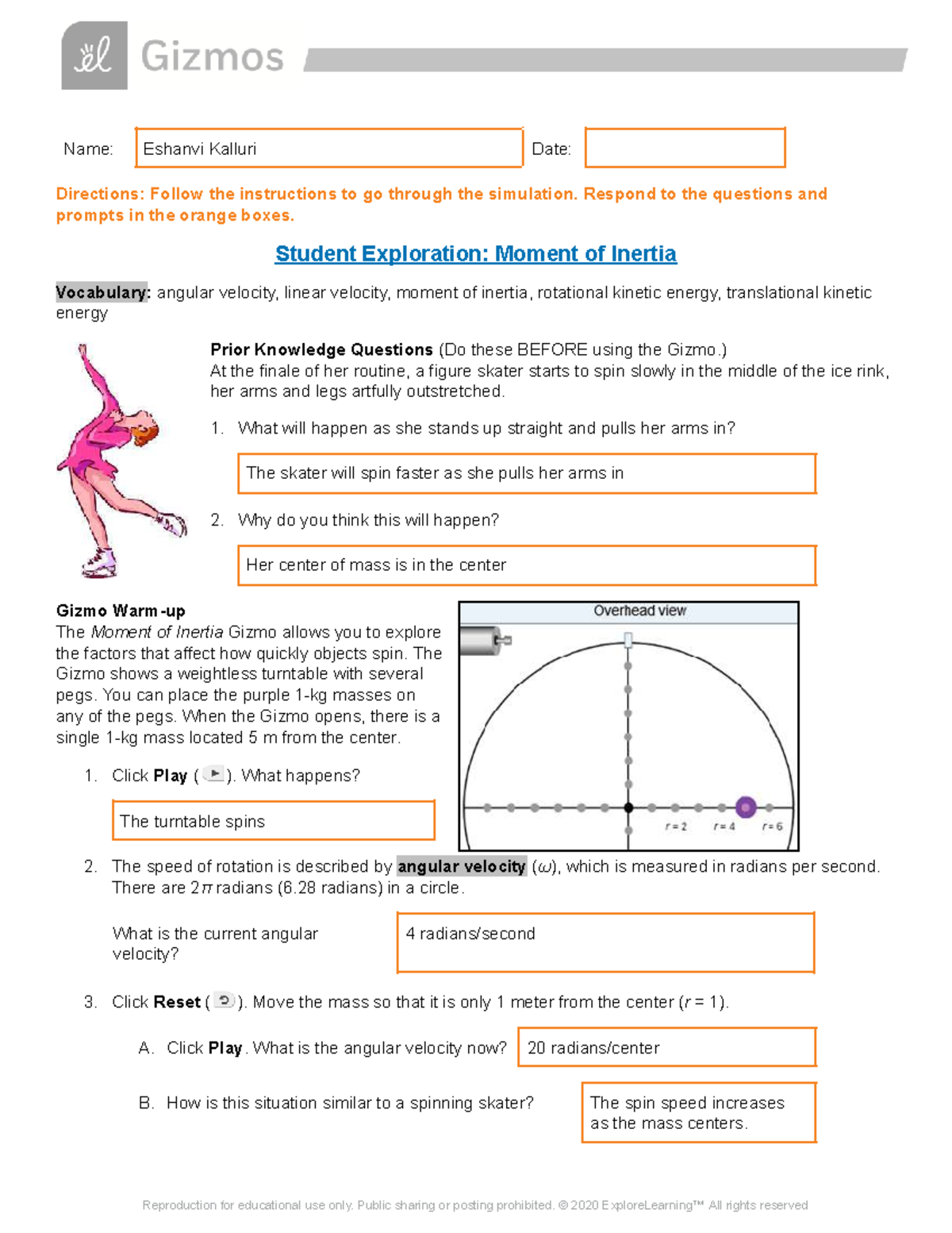 Copy of Moment of Inertia SE Simulation Guide - Studocu