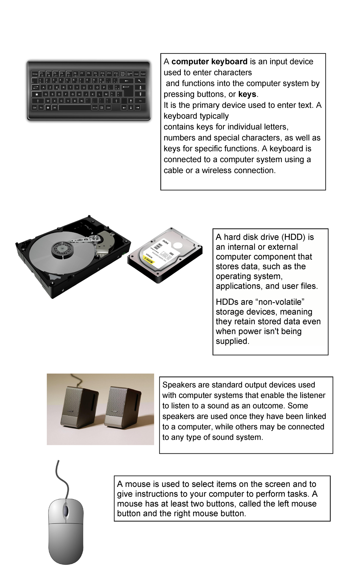 BASIC INPUT OUTPUT SYSTEM - A computer keyboard is an input device used ...