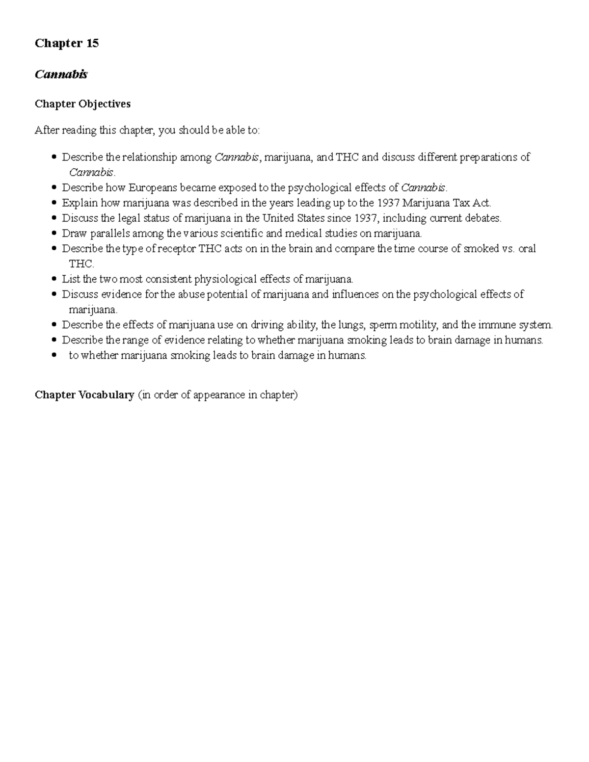 Chapter 5 Objectives Vocabulary Outline Key Points - Chapter 5 The ...