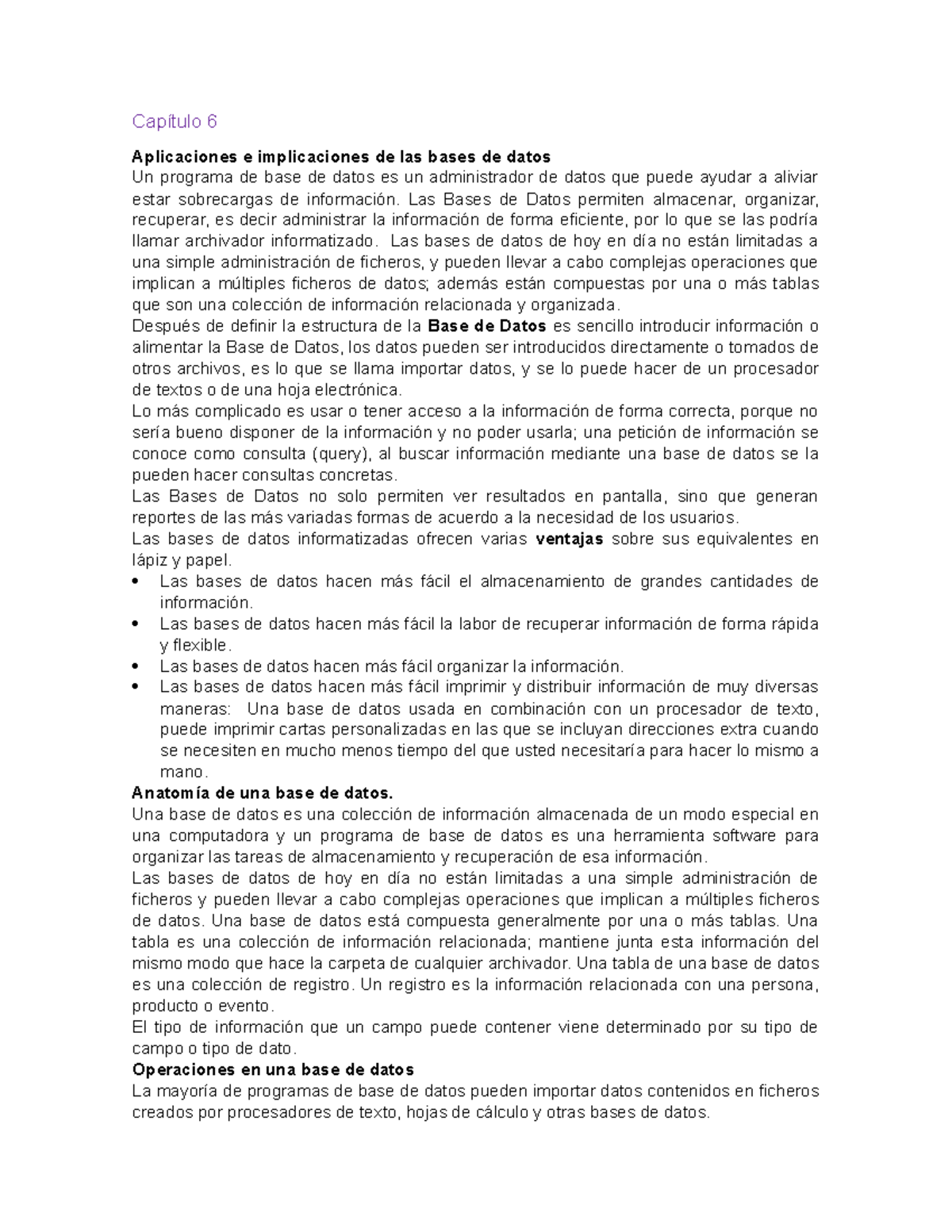 Resumen segundo examen - Capítulo 6 Aplicaciones e implicaciones de las ...