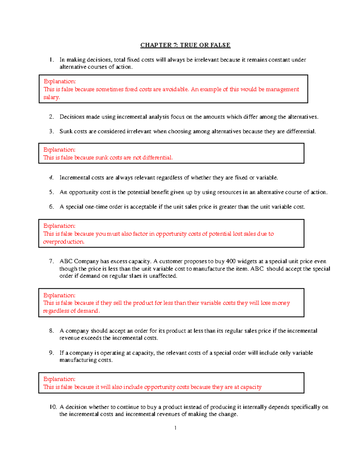 Chapter 7: Practice Questions Solutions - Key Concepts Explained - Studocu