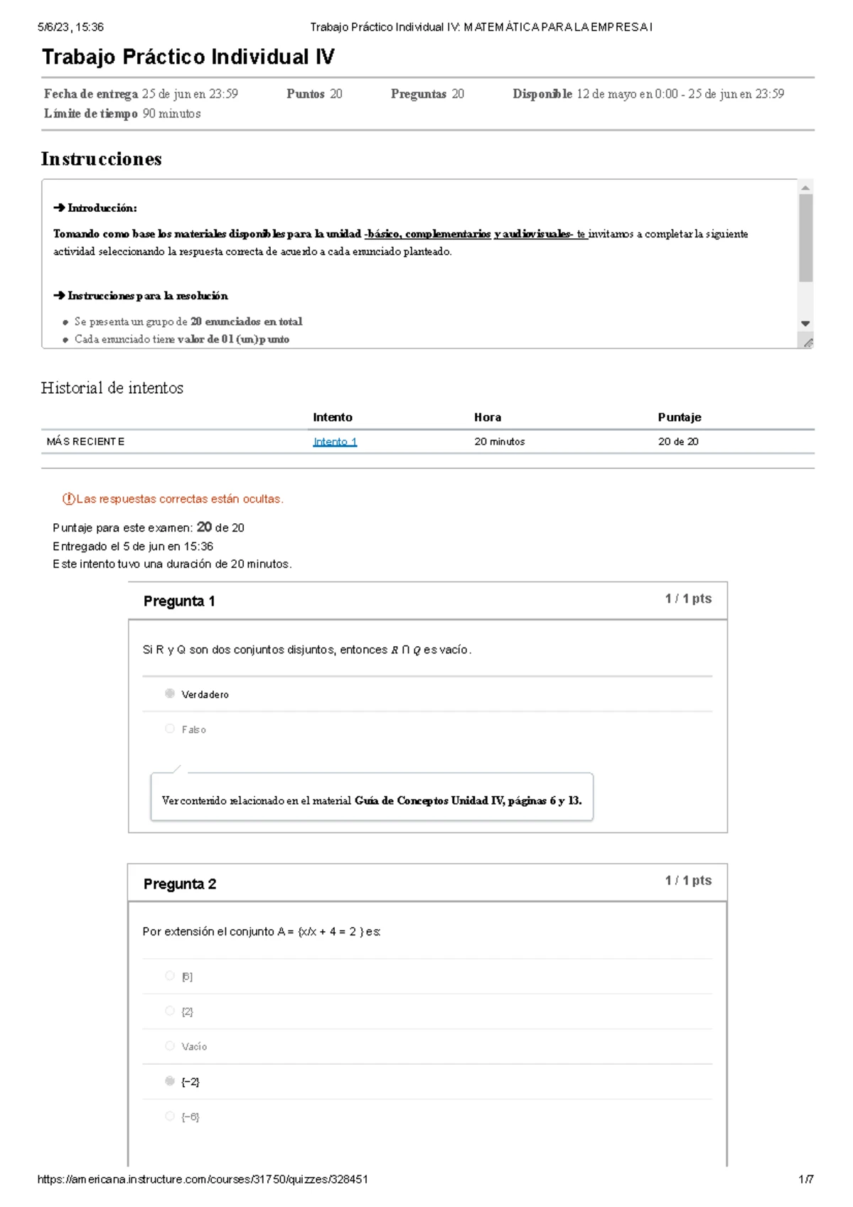 Examen Parcial 1 - Análisis Cuantitativo Financiero: Unidades I y II ...