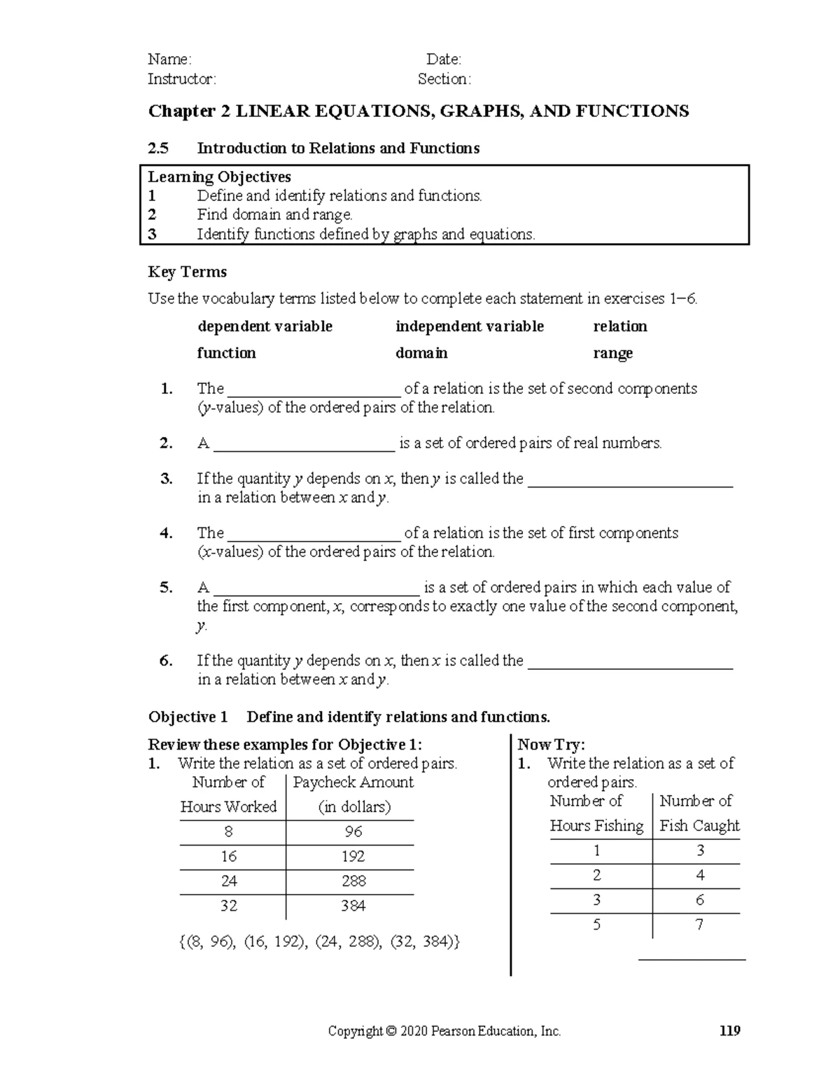Math 1010 Chapter 1: Guided Notes on Linear Equations & Inequalities ...