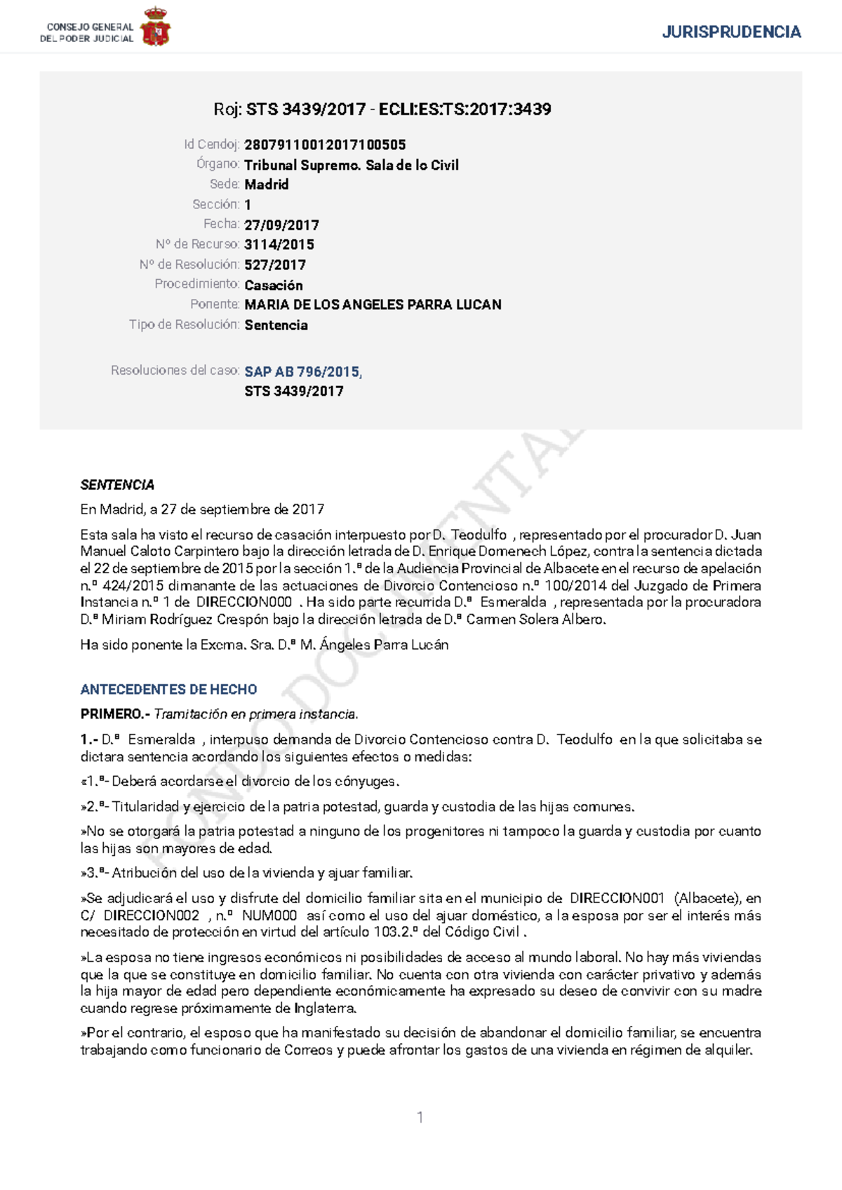 STS 3439 2017 - familia y sucesiones - Roj: STS 3439/2017 - ECLI:ES:TS ...